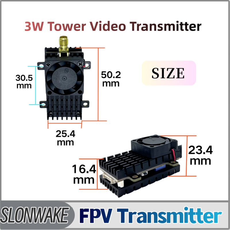 Fpv Drone Receiver - SLONWAKE 5.8G 3000mW Simulazione VTX FPV